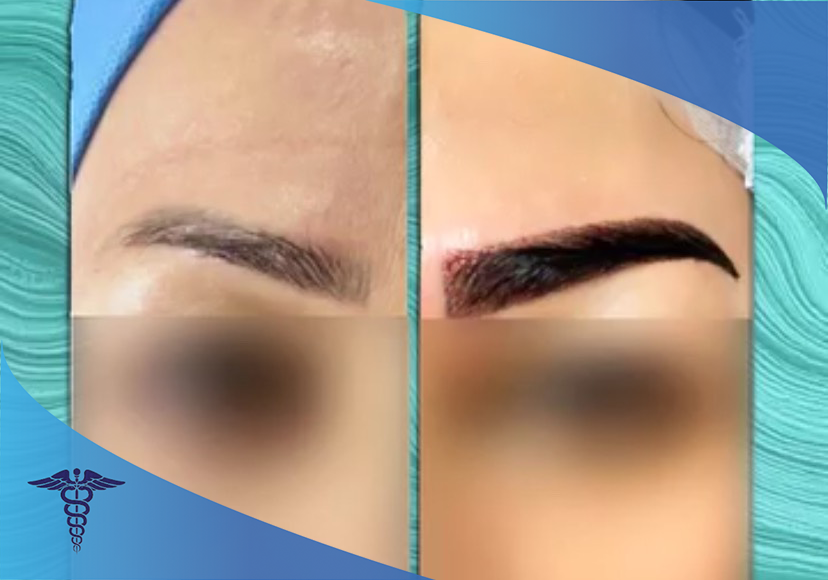 نمونه کاشت ابرو در کلینیک تخصصی آرمانی